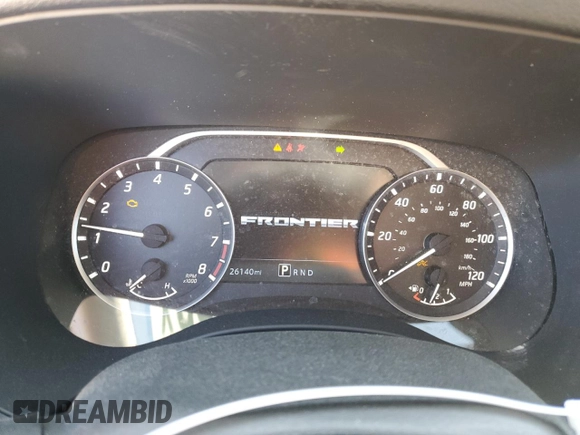 2024 Nissan Frontier S with VIN 1N6ED1CL6RN656660, listed as a Copart auction lot 49865365 with 26,140 mi miles and Salvage title. Bid and sale history available at DreamBid. Image 9.