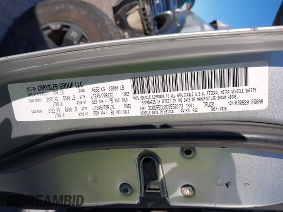 2013 Ram 2500 Tradesman z VIN 3C6UR5CL2DG550173, wystawiony jako IAAI lot #40865715 z przebiegiem 110 829 mil mil oraz . Historia ofert i sprzedaży dostępna na DreamBid. Obrazek 9.