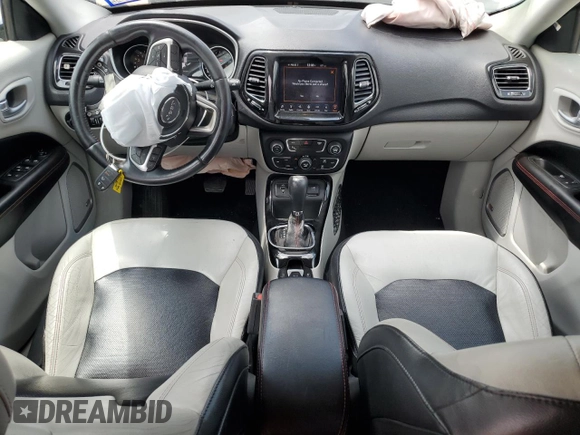 2018 Jeep Compass Limited with VIN 3C4NJCCB2JT204109, listed as a Copart auction lot 53953215 with 94,566 mi miles and Salvage Title. Bid and sale history available at carsss.com. Image 8.