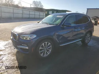 2018 BMW X3 xDrive30i with VIN 5UXTR9C53JLD70052, listed as a Copart auction lot 48244535 with 57,928 mi miles and Salvage Title. Bid and sale history available at carsss.com. Image 1.