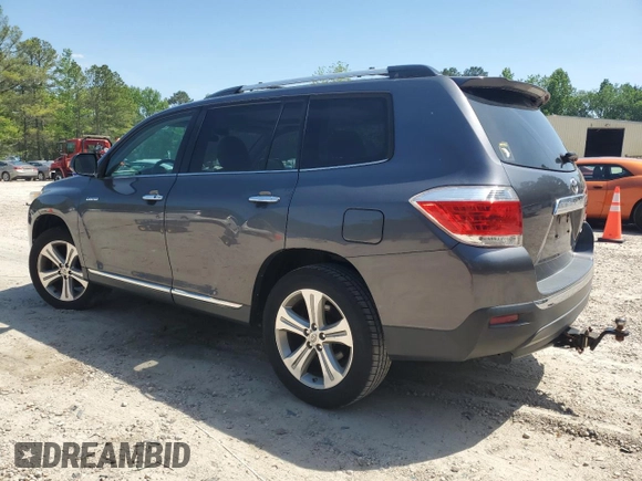2012 Toyota Highlander Limited with VIN 5TDDK3EH5CS157343, listed as a Copart auction lot 54946205 with 146,654 mi miles and Salvage title. Bid and sale history available at DreamBid. Image 2.