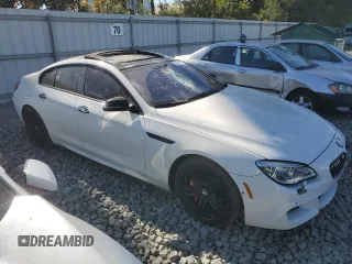 2017 BMW 6 Series 650i with VIN WBA6D4C55HD977701, listed as a Copart auction lot 75016784 with 109,245 mi miles and Salvage Title. Bid and sale history available at carsss.com. Image 4.