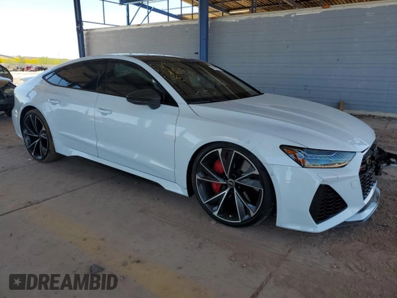 2022 Audi RS 7 z VIN WUAPCBF27NN902149, wystawiony jako Copart lot #54994225 z przebiegiem 12 848 mil mil oraz Szkoda całkowita • Salvage title. Historia ofert i sprzedaży dostępna na DreamBid. Obrazek 4.