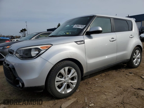 2016 Kia Soul + with VIN KNDJP3A51G7819774, listed as a Copart auction lot 52863765 with 93,419 mi miles and Clean Title. Bid and sale history available at carsss.com. Image 1.