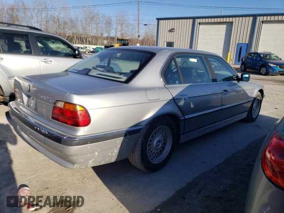 1997 BMW 7 Series 740il with VIN WBAGJ8320VDM04596, listed as a Copart auction lot 46177945 with 0 mi miles and Clean Title. Bid and sale history available at carsss.com. Image 3.