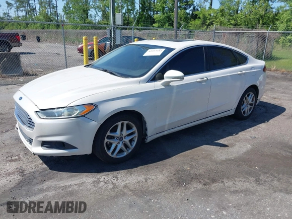 2014 Ford Fusion SE with VIN 3FA6P0HD1ER161452, listed as a IAAI auction lot 42037684 with 166,634 mi miles. Bid and sale history available at carsss.com. Image 2.