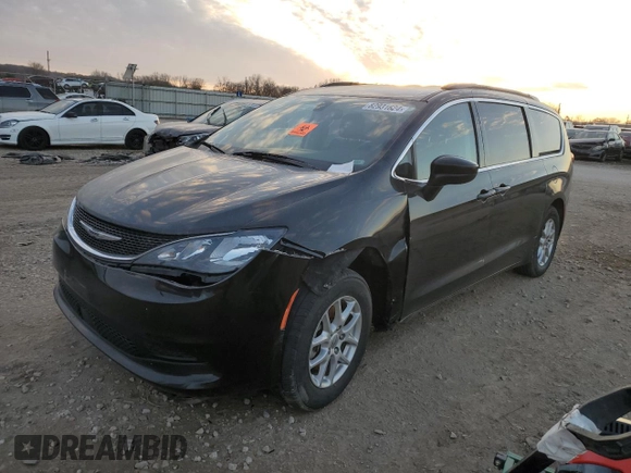 2021 Chrysler Voyager LXi with VIN 2C4RC1DG7MR538864, listed as a Copart auction lot 82931624 with 97,819 mi miles and Salvage Title. Bid and sale history available at DreamBid. Image 1.