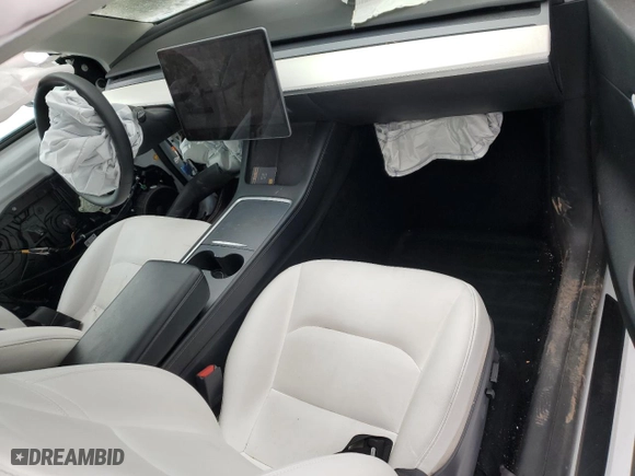 2022 Tesla Model Y Long Range with VIN 7SAYGDEE9NF447187, listed as a Copart auction lot 42150035 with 120,316 mi miles and Salvage Title. Bid and sale history available at carsss.com. Image 8.