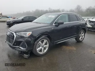2024 Audi Q3 S line Premium Plus with VIN WA1EECF38R1021495, listed as a Copart auction lot 61038675 with 9,999 mi miles and Salvage title. Bid and sale history available at DreamBid. Image 1.