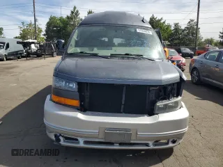 2014 GMC Savana Cargo Van Upfitter with VIN 1GDS8DC48E1157389, listed as a Copart auction lot 57834834 with 0 mi miles and Salvage Title. Bid and sale history available at carsss.com. Image 5.