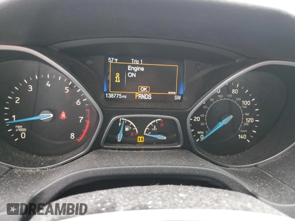 2015 Ford Focus SE with VIN 1FADP3K27FL283023, listed as a Copart auction lot 48366575 with 138,775 mi miles and Salvage Title. Bid and sale history available at carsss.com. Image 9.