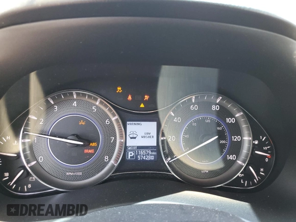 2017 Infiniti QX80 with VIN JN8AZ2NE4H9155253, listed as a Copart auction lot 61476684 with 116,579 mi miles and Salvage Title. Bid and sale history available at carsss.com. Image 9.