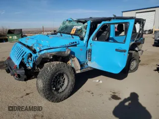 2017 Jeep Wrangler Unlimited Rubicon Recon z VIN 1C4BJWFG0HL582320, wystawiony jako Copart lot #85435514 z przebiegiem 123 332 mil mil oraz Szkoda całkowita • Salvage title. Historia ofert i sprzedaży dostępna na DreamBid. Obrazek 1.