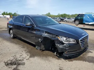 2017 Genesis G80 3.8L with VIN KMHGN4JE9HU175302, listed as a Copart auction lot 59144765 with 133,609 mi miles and Salvage title. Bid and sale history available at DreamBid. Image 4.