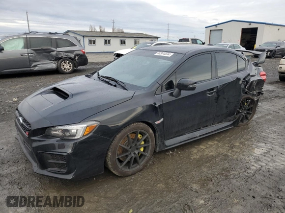 2020 Subaru WRX STI Limited with VIN JF1VA2Y6XL9818008, listed as a Copart auction lot 84544534 with 128,264 mi miles and Salvage Title. Bid and sale history available at carsss.com. Image 1.