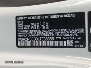 2020 BMW M2 z VIN WBA2N3C00L7E38388, wystawiony jako Copart lot #74611864 z przebiegiem 16 035 mil mil oraz Szkoda całkowita • Salvage title. Historia ofert i sprzedaży dostępna na DreamBid. Obrazek 12.