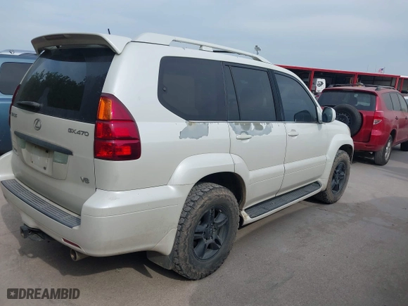 2007 Lexus GX 470 with VIN JTJBT20X570148905, listed as a IAAI auction lot 42025227 with 293,379 mi miles. Bid and sale history available at carsss.com. Image 4.