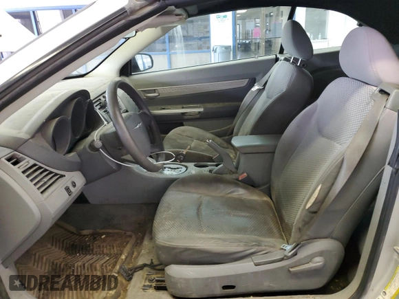 2008 Chrysler Sebring LX with VIN 1C3LC45K78N675207, listed as a Copart auction lot 57565874 with 187,308 mi miles and Clean Title. Bid and sale history available at carsss.com. Image 7.