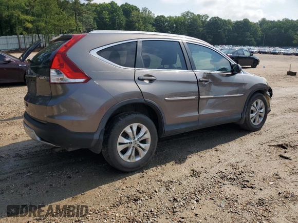 2012 Honda CR-V EX-L with VIN 5J6RM4H7XCL028504, listed as a Copart auction lot 57231965 with 182,985 mi miles and Salvage title. Bid and sale history available at DreamBid. Image 3.