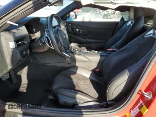 2021 Toyota GR Supra 2.0 with VIN WZ1DB2C0XMW043722, listed as a Copart auction lot 82909334 with 0 mi miles and Salvage Title. Bid and sale history available at carsss.com. Image 7.