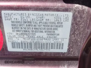 2020 Nissan Sentra SV z VIN 3N1AB8CV9LY217970, wystawiony jako IAAI lot #41989185 z przebiegiem 84 356 mil mil oraz . Historia ofert i sprzedaży dostępna na DreamBid. Obrazek 9.
