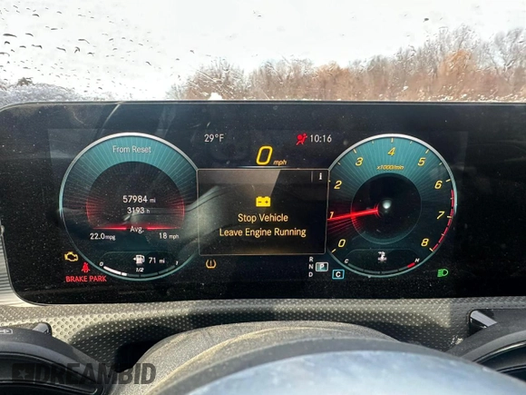2022 Mercedes-Benz A 220 with VIN W1K3G4FB5NJ361210, listed as a Copart auction lot 42653105 with 57,984 mi miles and Clean Title. Bid and sale history available at DreamBid. Image 8.