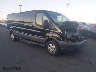 2017 Ford Transit Wagon XL with VIN 1FBZX2ZM8HKB08231, listed as a IAAI auction lot 41422653 with 1 mi miles. Bid and sale history available at carsss.com. Image 1.