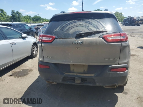 2017 Jeep Cherokee Sport with VIN 1C4PJMAS1HW512622, listed as a Copart auction lot 60308784 with 79,486 mi miles and Salvage Title. Bid and sale history available at carsss.com. Image 6.