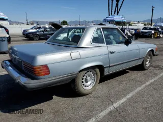 1984 Mercedes-Benz 380 SL with VIN WDBBA45A5EA014653, listed as a Copart auction lot 48423055 with 107,383 mi miles and Clean Title. Bid and sale history available at DreamBid. Image 3.