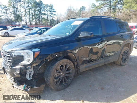 2022 GMC Terrain SLE with VIN 3GKALMEV0NL175001, listed as a IAAI auction lot 41614835 with 38,455 mi miles. Bid and sale history available at carsss.com. Image 18.
