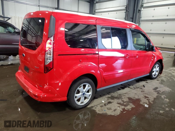 2016 Ford Transit Connect XLT with VIN NM0GE9F7XG1238027, listed as a Copart auction lot 58196335 with 137,144 mi miles and Salvage title. Bid and sale history available at DreamBid. Image 3.