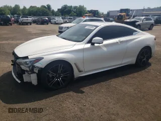 2018 Infiniti Q60 Sport z VIN JN1EV7EL6JM390313, wystawiony jako Copart lot #59350895 z przebiegiem 149 970 mil mil oraz Szkoda całkowita • Salvage title. Historia ofert i sprzedaży dostępna na DreamBid. Obrazek 1.