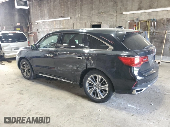 2017 Acura MDX Technology with VIN 5FRYD4H52HB016419, listed as a Copart auction lot 59323645 with 106,206 mi miles and Salvage title. Bid and sale history available at DreamBid. Image 2.
