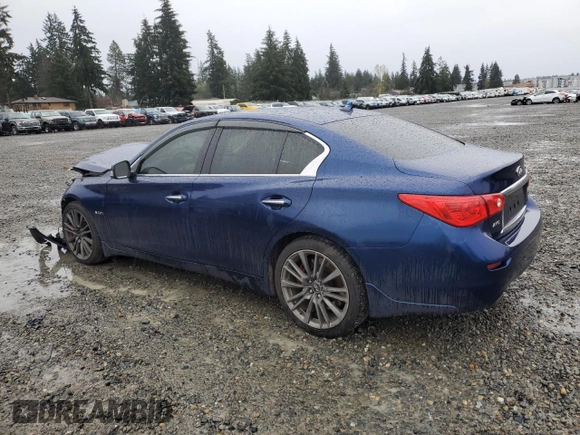 2017 Infiniti Q50 Red Sport 400 with VIN JN1FV7AR6HM870313, listed as a Copart auction lot 83214104 with 68,315 mi miles and Salvage Title. Bid and sale history available at carsss.com. Image 2.
