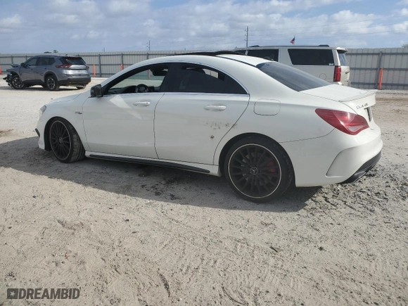 2014 Mercedes-Benz CLA-Class CLA 45 AMG with VIN WDDSJ5CB1EN104951, listed as a Copart auction lot 86625074 with 84,797 mi miles and Salvage Title. Bid and sale history available at carsss.com. Image 2.