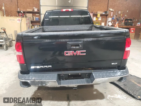 2014 GMC Sierra 1500 SLT with VIN 3GTU2VEC7EG143204, listed as a Copart auction lot 57899355 with Not provided miles and Salvage title. Bid and sale history available at DreamBid. Image 6.