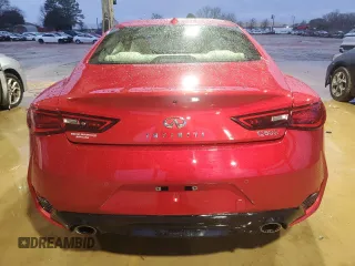 2021 Infiniti Q60 Red Sport 400 with VIN JN1FV7LK0MM530441, listed as a Copart auction lot 45025825 with 17,319 mi miles and Salvage title. Bid and sale history available at DreamBid. Image 6.