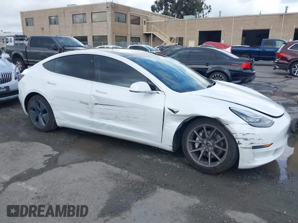 2020 Tesla Model 3 Long Range with VIN 5YJ3E1EB6LF619528, listed as a IAAI auction lot 41937430 with 70,327 mi miles. Bid and sale history available at carsss.com. Image 6.