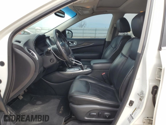 2015 Infiniti QX60 with VIN 5N1AL0MM5FC550158, listed as a Copart auction lot 50143745 with 142,543 mi miles and Salvage title. Bid and sale history available at DreamBid. Image 7.