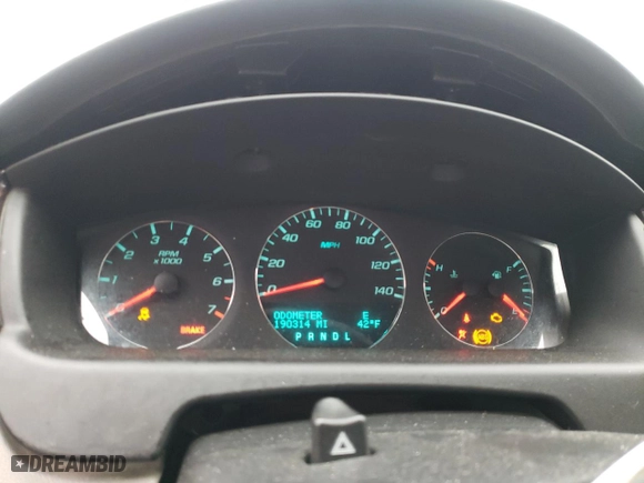 2012 Chevrolet Impala LT Retail with VIN 2G1WB5E32C1120484, listed as a Copart auction lot 44393985 with 190,314 mi miles and Salvage Title. Bid and sale history available at carsss.com. Image 9.