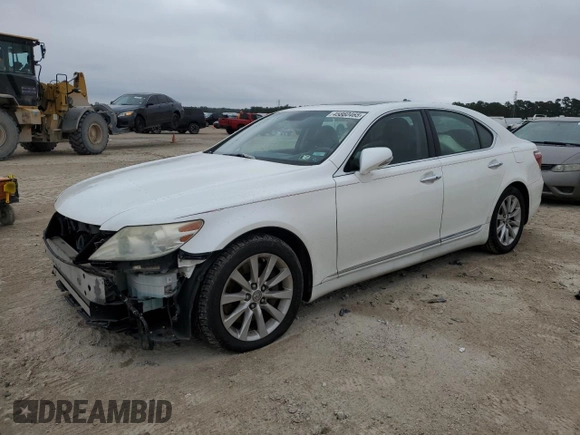 2012 Lexus LS 460 with VIN JTHCL5EF2C5015183, listed as a Copart auction lot 45860465 with 127,876 mi miles and Salvage title. Bid and sale history available at DreamBid. Image 1.