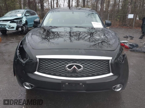 2017 Infiniti QX70 with VIN JN8CS1MW4HM413401, listed as a IAAI auction lot 41948069 with 105,062 mi miles. Bid and sale history available at carsss.com. Image 12.