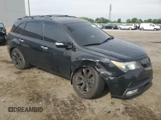 2012 Acura MDX Advance with VIN 2HNYD2H68CH526883, listed as a Copart auction lot 54372375 with 224,054 mi miles and Salvage title. Bid and sale history available at DreamBid. Image 4.