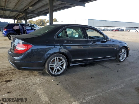 2012 Mercedes-Benz C-Class C 250 Sport with VIN WDDGF4HBXCA630588, listed as a Copart auction lot 48444495 with 95,187 mi miles and Clean Title. Bid and sale history available at carsss.com. Image 3.