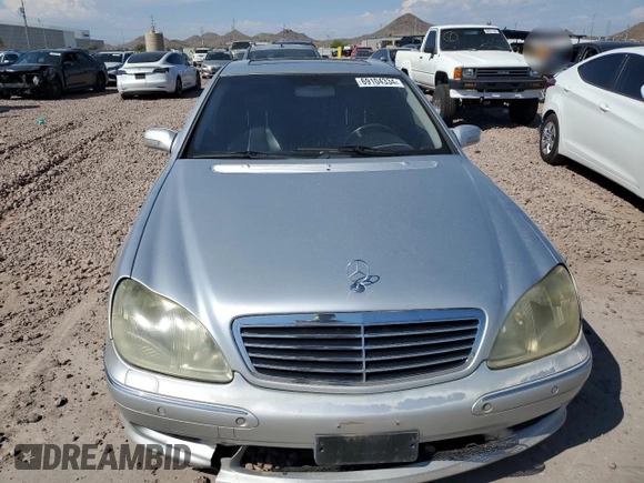 2002 Mercedes-Benz S 5.0L with VIN WDBNG75J12A276579, listed as a Copart auction lot 69104334 with Not Provided miles and Clean Title. Bid and sale history available at carsss.com. Image 5.
