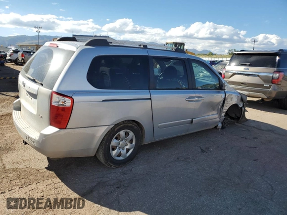 2007 Kia Sedona EX with VIN KNDMB233976116902, listed as a Copart auction lot 71683194 with 229,383 mi miles and Salvage Title. Bid and sale history available at carsss.com. Image 3.