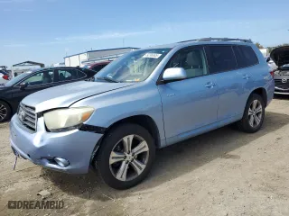 2009 Toyota Highlander Sport with VIN JTEDS43A992076949, listed as a Copart auction lot 49296505 with 122,331 mi miles and Salvage Title. Bid and sale history available at carsss.com. Image 1.