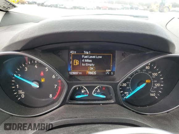 2017 Ford Escape SE with VIN 1FMCU0GD4HUA35103, listed as a Copart auction lot 50725215 with 123,937 mi miles and Salvage Title. Bid and sale history available at carsss.com. Image 9.
