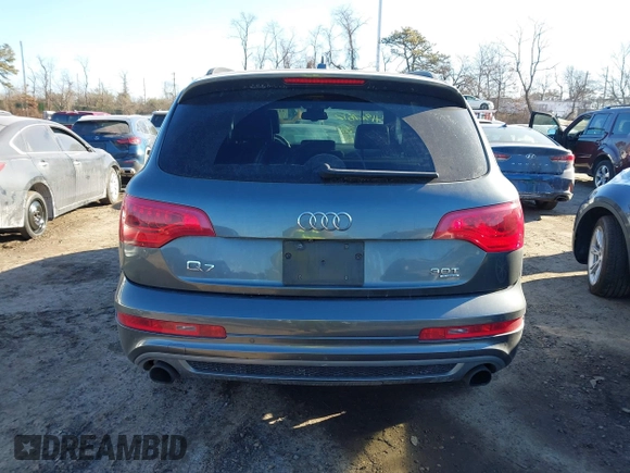2015 Audi Q7 3.0T S line Prestige with VIN WA1DGAFEXFD001724, listed as a IAAI auction lot 41367612 with 57,066 mi miles. Bid and sale history available at carsss.com. Image 16.