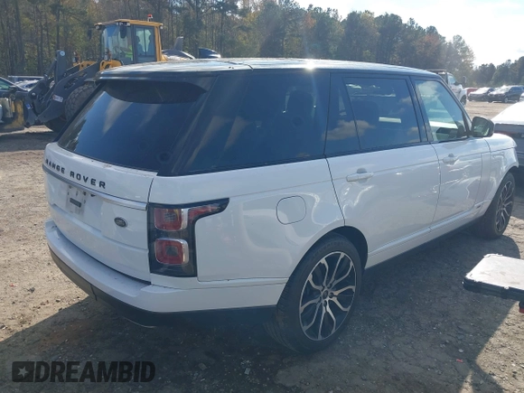 2019 Land Rover Range Rover with VIN SALGS5RE9KA541283, listed as a IAAI auction lot 40816626 with 97,958 mi miles. Bid and sale history available at carsss.com. Image 4.